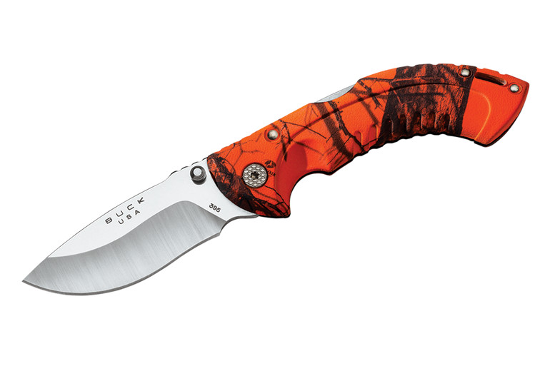 Buck Folding Omni Hunter 10pt Mossy Oak Blaze Knife 0395CMS9-B