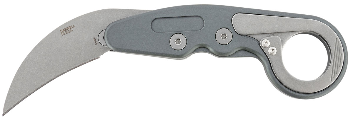 CRKT 4045 Provoke Hawkbill Folding Karambit - Stonewashed Aluminum CRKT 4045 Provoke Hawkbill Folding Karambit - Stonewashed Aluminum