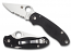 Spyderco C223GPS Paramilitary 3 Serrated Compression Lock Folding Knife - Black G10