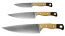 Benchmade 4000-02 3 Piece Cutlery Kitchen Culinary Knife Set - Maple Tan