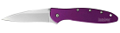 Kershaw 1660PUR Leek Assisted Flipper Folding Knife, Purple