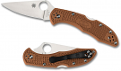 Spyderco C11FPBN Delica 4 Brown Folding Knife