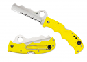 Spyderco Assist Salt Lightweight Yellow Folding Knife Spyderco Assist Salt Lightweight Yellow Folding Knife