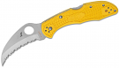 Spyderco C106SYL2 Tasman Salt 2 Lockback Knife Yellow FRN