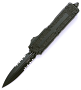 Microtech Scarab II Gen III D/E Black Part Serrate Double Edge Tactical OTF Knife