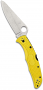 Spyderco C91PYL2 Pacific Salt 2 Folding Knife Yellow FRN