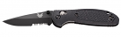 Benchmade 556SBK-S30V Mini Griptillian Black Serrated Folding Knife