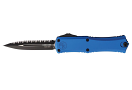 Microtech Hera II Mini D/E Standard Serrated OTF Knife - Blue/Black