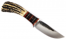 Behring Made Knives Sambar Stag & Horsehide Pintail Fixed Blade Knife Behring Made Knives Sambar Stag & Horsehide Pintail Fixed Blade Knife