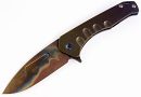 Medford Prae Slim Flipper S45VN Vulcan Bronze Violet Fade Folding Knife