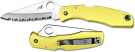 Spyderco C91SYL Pacific Salt Folding Knife Yellow