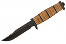 Buck 117 Small Brahma Black Blade Fixed Blade Knife
