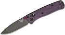 Benchmade 533GY-09 Mini Bugout Axis Knife - Dark Purple Grivory and Tungsten Gray Cerakote Blade Benchmade 533GY-09 Mini Bugout Axis Knife - Dark Purple Grivory and Tungsten Gray Cerakote Blade
